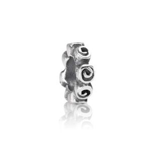 Retired Pandora Silver Roses 🌹 Spacer Charm